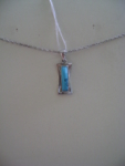Кулон с бирюзой